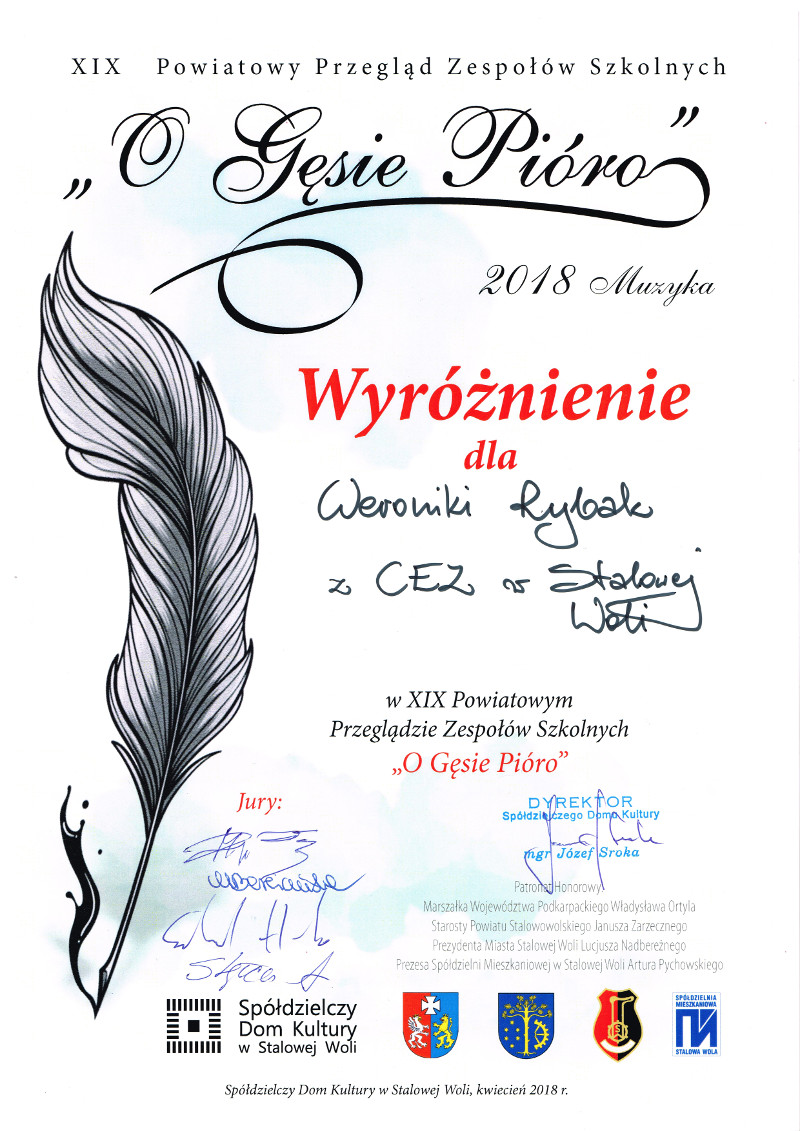 gesie pioro 2018