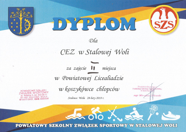 dyplom kosz